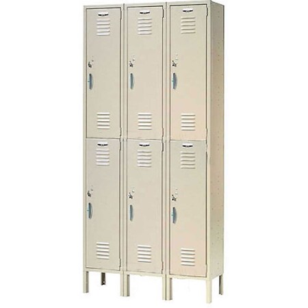 Global Industrial 36 in W, 18 D, 78 in H, Tan 652049TN